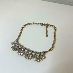 J. Crew Clear Rhinestone Statement Necklace